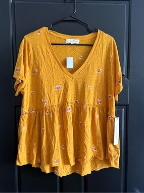 Yellow Penelope Rose babydoll top